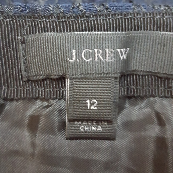 J. Crew Navy Lace Skirt - Picture 3 of 6